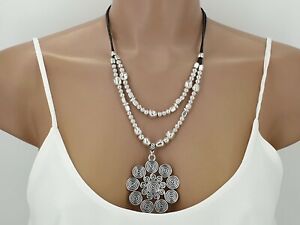 【送料無料】ジュエリー・アクセサリー カラーデクエロザマクボホデヨーコンティゴcollar de cuero y zamak boho de yo contigo 50 3