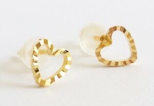 【送料無料】ジュエリー・アクセサリー ヴィンテージロマンチックゴールドスタッドハートイヤリングイスラエルvintage romantic 14k gold filled stud heart earrings israel made 14,785円
