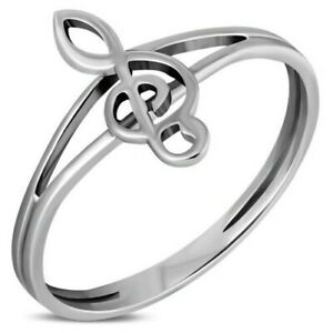 【送料無料】ジュエリー・アクセサリー シルバースターリングキーソルミュージックリング925 argent sterling cle de sol musique femmes bague 14,386円