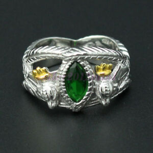 【送料無料】ジュエリー・アクセサリー ロードオブザリングジュエリーアラゴルンバラヒルスターリングシルバーlord of the rings jewelry aragorns ring of barahir 925 sterling silver us 813
