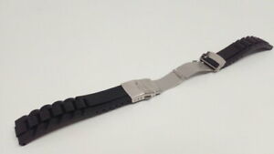 【送料無料】ジュエリー・アクセサリー シリコーンbracelet montre en silicone avec fermoir deployant acier, dispo en 20mm et 22mm