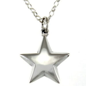 【送料無料】ジュエリー・アクセサリー シルバースターリングスターペンダントネックレスチェーンボックスargent sterling pendentif etoile collier avec 457cm chaine et boite cadeau