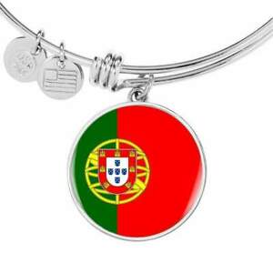 【送料無料】ジュエリー・アクセサリー ポルトガルブレスレットゴールドサークルportugal drapeau bracelet bijoux acier inoxydable ou 18k or cercle