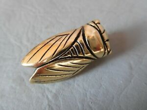 【貨物輸送無料】宝飾品・付属物 ブローチシガレメッキチカダピンブローチbroche animal insecte cigale plaquee doree or femme fille cicada pin brooch