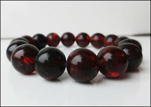 【送料無料】ジュエリー・アクセサリー チェリーバルトアンバーブレスレットミリメートルビーズcherry baltic amber bracelet 19gr, 13mm beads