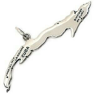 【送料無料】ジュエリー・アクセサリー ペンダントキューバpendentif en argent massif representant le cuba
