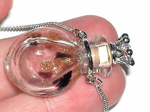 【送料無料】ジュエリー・アクセサリー ムラノガラスオイルクリスタルフラコンリエージュペンダント1pc lg murano verre transparent huile parfum flacon cristal liege pendentif