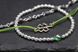 【貨物輸送無料】宝飾品・付属物 セットパールクローバーリーフシルバーグリーンset ou individuellement  feuille de trefle perles  vert argent