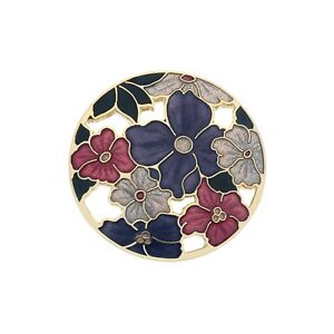 【貨物輸送無料】宝飾品・付属物 ビッグサマーフラワーブローチメッキゴールドオールナインパッケージングgrand ete fleurs broche plaque or tout neuf emballage cadeau