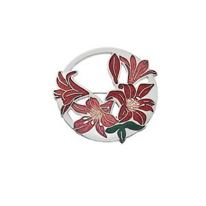 【送料無料】ジュエリー・アクセサリー レッドライスホワイトブロイラーメッキシルバーオールナインパッケージrouge lys blanc broche plaque argent tout neuf emballage cadeau