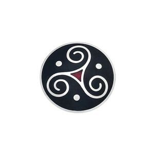 【貨物輸送無料】宝飾品・付属物 ケルトトリシールブローチタックルレッドシルバーオールナインパッケージングceltique triskele broche plaque argent rouge tout neuf emballage cadeau