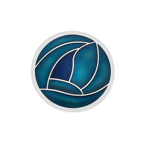 【貨物輸送無料】宝飾品・付属物 ターコイズマッキントッシュローズラウンドブローチメッキシルバーオールナインパッケージング