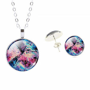 【送料無料】ジュエリー・アクセサリー カボションコリアーグージョンセルティユニバーススターズcabochon collier et goujon serti univers univers etoiles 7 motifs