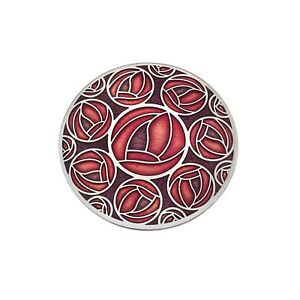 【貨物輸送無料】宝飾品・付属物 マッキントッシュレッドローゼブローチメッキシルバーオールナインパッケージング