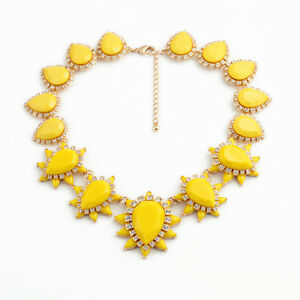 【貨物輸送無料】宝飾品・付属物 ショートゴールデンパヴェエッグドロップオレンジオリジナルcollier court dore pave etoile goutte jaune  vintage original osc4