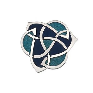 【送料無料】ジュエリー・アクセサリー ケルトアーチボルドノックスブローチメッキceltique archibold knox broche plaque argent bleu tout neuf emballage cadeau