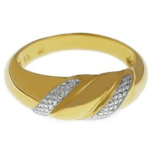 【送料無料】ジュエリー・アクセサリー バゲプラークゴールドバイカラーサイズbague plaque or 750000 bicolore femme taille 50 dispo