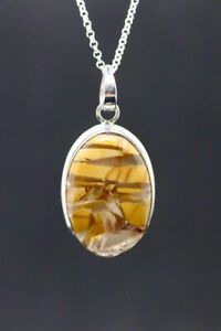 【送料無料】ジュエリー・アクセサリー ジャスパーピーナッツマッシブシルバーペンダントcacahuete jasper pendentif argent massif~ 945789