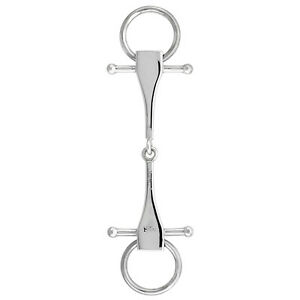 【送料無料】ジュエリー・アクセサリー シルバースターリングargent sterling sans defaut qualite cheval bague mors bit pendentif, 18 chaine