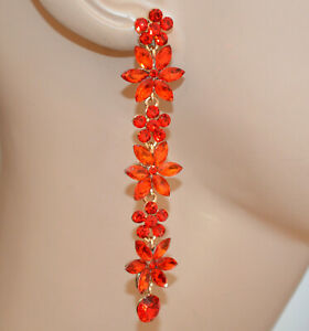 【送料無料】ジュエリー・アクセサリー アリングスレッズラインストーンペンダントboucles doreilles rouges or femme cristaux pendantes longs strass серьги g55 22,350円