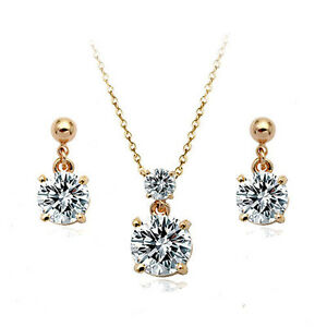 【送料無料】ジュエリー・アクセサリー ジュエリーファッションゴールドメッキローズアンサンブルmode bijoux 18k plaque or rose ensemble fs077