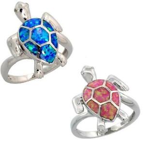 【送料無料】ジュエリー・アクセサリー シルバースターリングオパールウミガメリングargent sterling opale mer tortue anneau