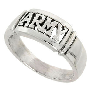 【送料無料】ジュエリー・アクセサリー argent sterling etatsunis armee anneau bague, haut poli finition