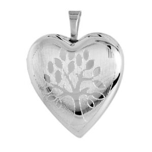 【送料無料】ジュエリー・アクセサリー シルバースターリングハートメダリオンペンダントケーブルチェーンargent sterling grave famille arbre coeur medaillon pendentif, 18 cable chaine