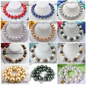 【送料無料】ジュエリー・アクセサリー ビッグラウンドシェルパールネックレス|hokushin
