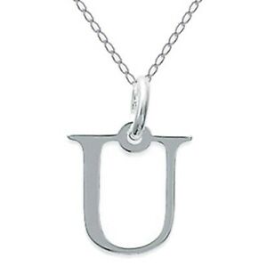 【送料無料】ジュエリー・アクセサリー シルバーアイデアcollier initiale lettre u en argent 925 longueur 45cm ou 50cm idee cadeau