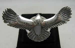 【送料無料】ジュエリー・アクセサリー スターリングシルバーリングソリッドイーグルサイズsterling silver ring solid 925 eagle handmade adjustable size