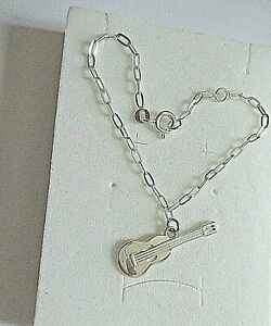 【送料無料】ジュエリー・アクセサリー ブレスレットギターbracelet en argent massif guitare