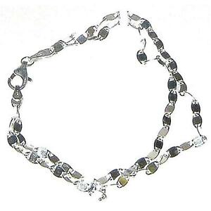 【送料無料】ジュエリー・アクセサリー シルバーファンタジーダブルオーバルリンクブレスレットtoc 925 argent fantaisie double ovale lien 178cm bracelet