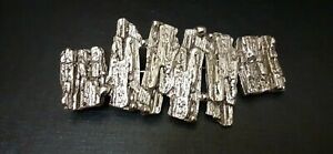 【送料無料】ジュエリー・アクセサリー ペンダントブローチシルバーメタルfibule broche pendentif abstrait signe metal argente xxeme