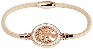 【送料無料】ジュエリー・アクセサリー ベージュクラスプライフツリーレザーブレスレットbracelet en cuir avec larbre de vie pour femmes beige 18 cm fermoir magnetique