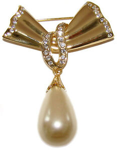 【送料無料】ジュエリー・アクセサリー ノットブローチブローチオリジナルロシアブローチbroche noeud broche ornee de perle cadeau original femme broche russe