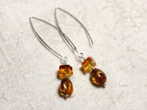 【送料無料】ジュエリー・アクセサリー シルバーイヤリングロングフックナチュラルアンバーboucles doreilles argent 925 longs crochets et ambre naturelle 810mm 21,158円