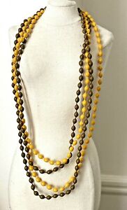【送料無料】ジュエリー・アクセサリー コリアーヴィンテージファインビーズcollier vintage perles fine 2 couleurs 117cm etat neuf 22,052円