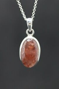 【送料無料】ジュエリー・アクセサリー ストロベリークォーツマッシブシルバーペンダントfraise quartz pendentif argent massif~ 724192