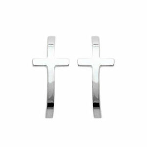 【送料無料】ジュエリー・アクセサリー アージェントロディエノイフアリングスクロワboucles doreilles croix en argent rhodie neuf
