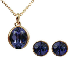 【送料無料】ジュエリー・アクセサリー ジュエリーファッションゴールドメッキローズバイオレットクリスタルアンサンブルmode bijoux 18k plaque or rose violet ensemble cristal fs177