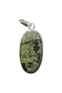 【送料無料】ジュエリー・アクセサリー ドラゴンブラッドジャスパーマッシブシルバーペンダントdragon sang jasper pendentif argent massif~ 532991
