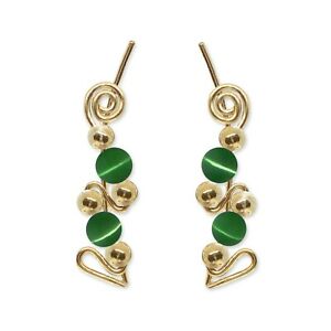 【送料無料】ジュエリー・アクセサリー クローラースイープイヤリングゴールドシルバービーズear climbers ear crawlers sweeps earrings gold or silver gemstones or beads 250