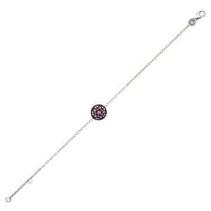 【送料無料】ジュエリー・アクセサリー シルバーブレスレットロディエジルコニウムクリスタルトンローズバイオレットbracelet argent 925 rhodie zirconium et crystal tons roses violets
