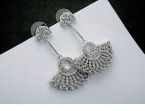 【送料無料】ジュエリー・アクセサリー イヤリングエスニッククラスファンプケゴールドクラストシルバーboucles doreilles clous ethnique fan placque or cz incruste argent 925 g3 5