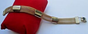 【送料無料】ジュエリー・アクセサリー ブレスレットヴィンテージメッシュハニカムbeau bracelet souple ancien bijou vintage couleur or maille nid dabeilles 57 20,860円