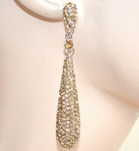 【送料無料】ジュエリー・アクセサリー シルバーイヤリングラインストーンアンバークリスタルセレモニーboucles d oreilles argent pendentifs femme strass ambre cristaux ceremonie e59