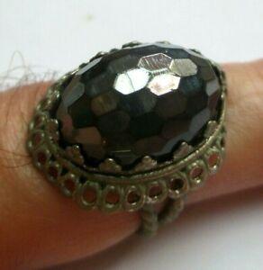【送料無料】ジュエリー・アクセサリー ユニークリングシルバーカラーカボションセットウエストunique bague couleur argent bijou ancien cabochon violet serti taille ajustable