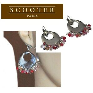 【送料無料】ジュエリー・アクセサリー スクーターオリジナルスリーパーイヤリングメッキシルバーパールレッドジュエルscooter boucles doreilles originales dormeuses plaque argent perle rouge bijou