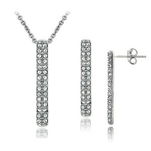 【送料無料】ジュエリー・アクセサリー スワロフスキーラインイヤリングネックレスドロップブラスswarovski ligne goutte ensemble boucles doreilles amp; collier, 18 en laiton 22,052円